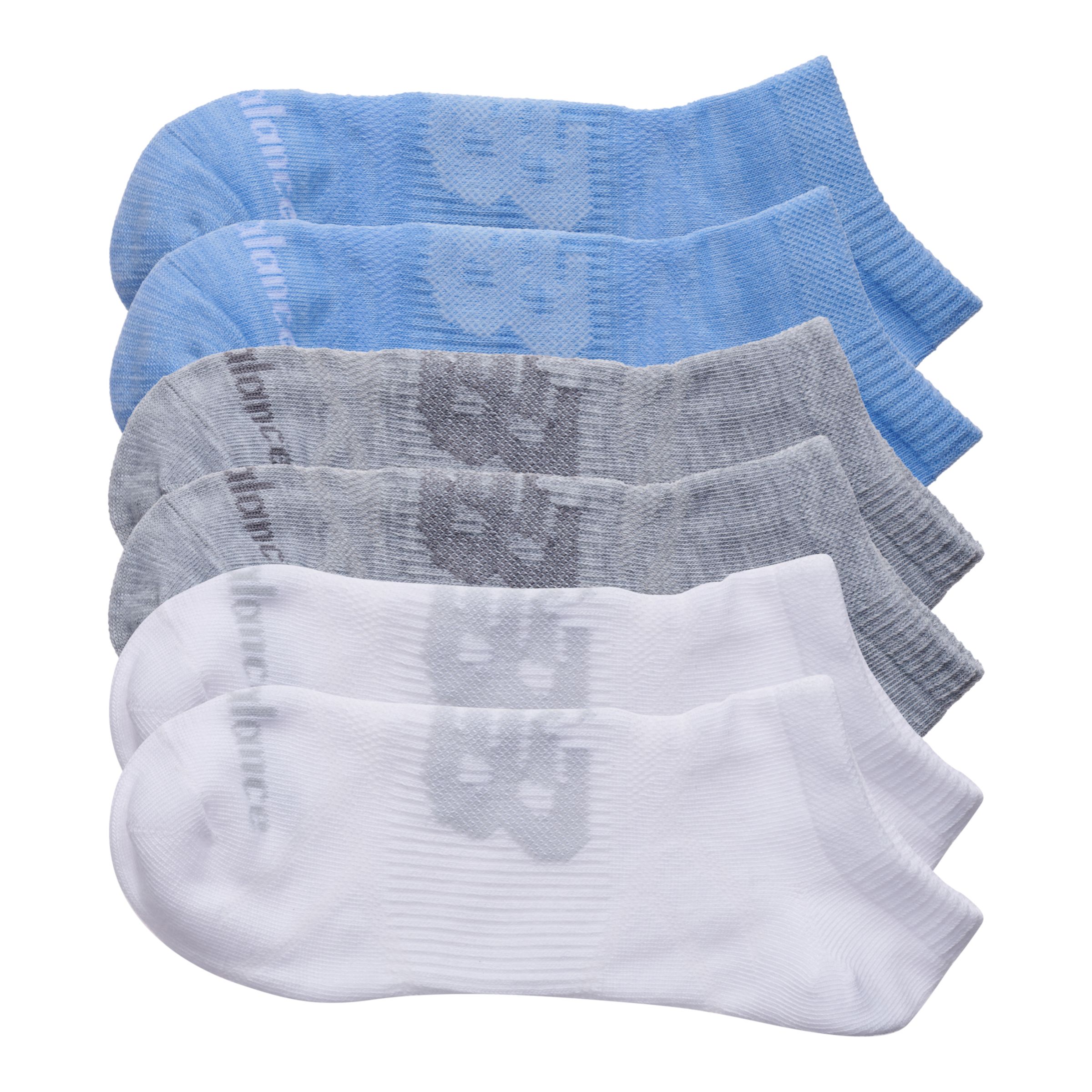 Flat Knit No Show Socks 6 Pack