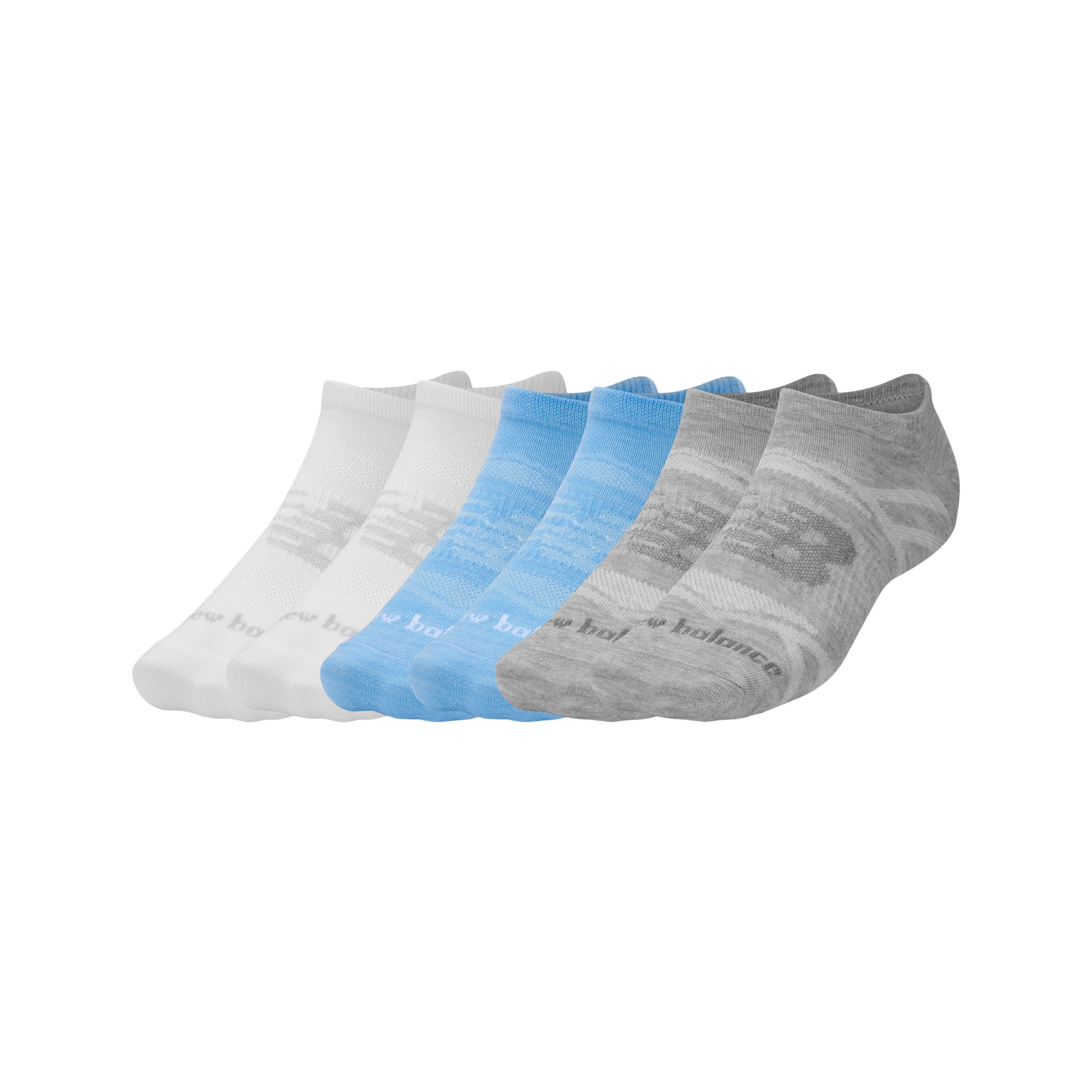 Flat Knit No Show Socks 6 Pack
