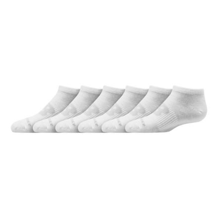 Kids Flat Knit No Show Socks 6 Pack - New Balance