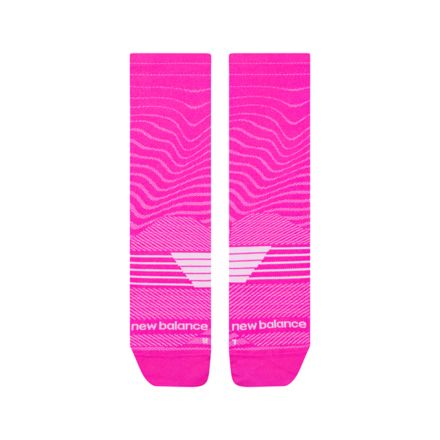 專業跑步中筒襪 1 對裝, AFTERGLOW with WHITE, LAS15103AAB