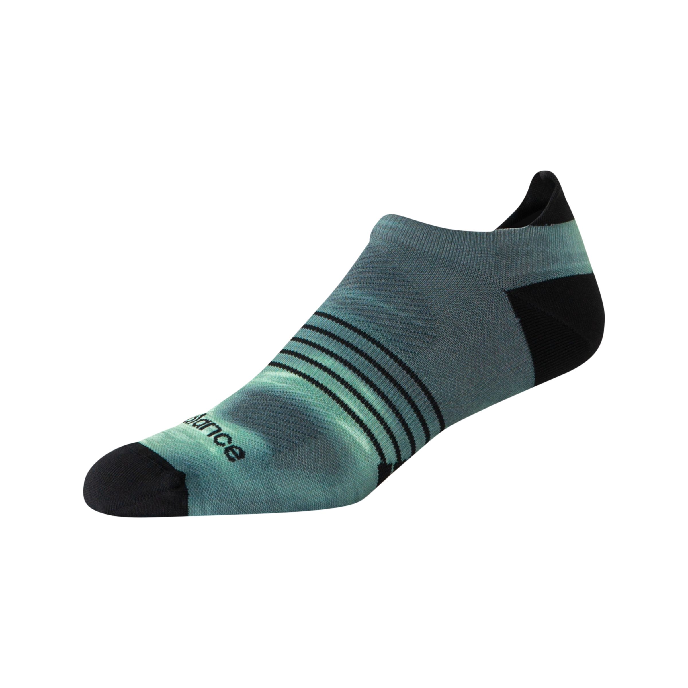 New Balance Unisex Pro Run Tab Socks 1 Pair, Nylon, Grösse M In Green