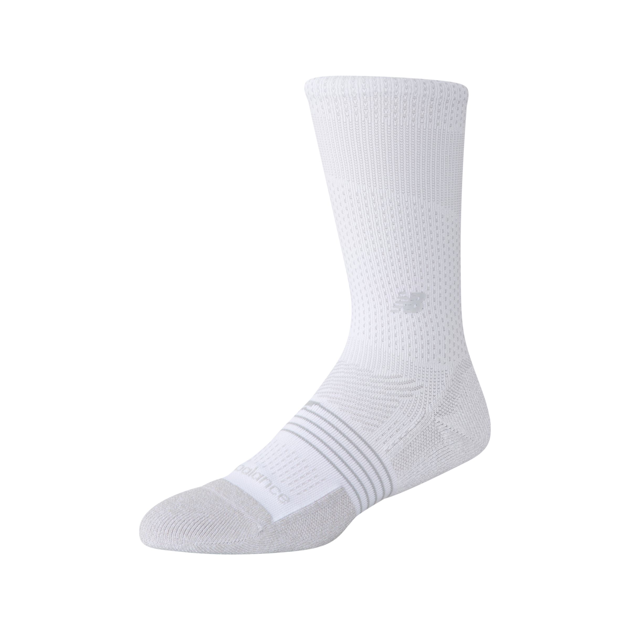 New Balance Unisex Pro Tennis Crew Socks 1 Pair In White