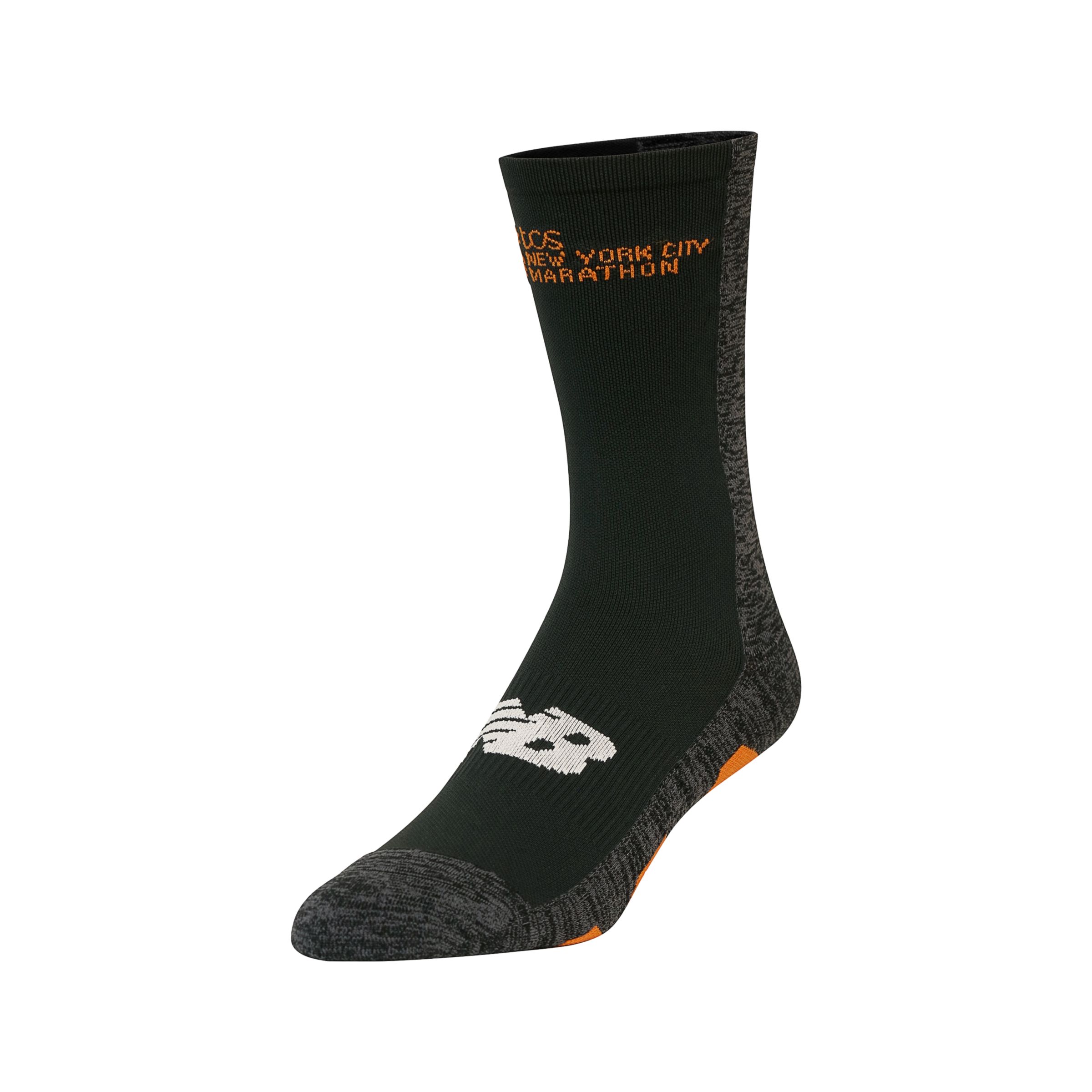 

New Balance Unisex NYC Marathon Crew Sock Black - Black