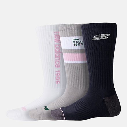 New Balance Essentials Crew Sock 3 Pack, LAS23263AS2 image number null
