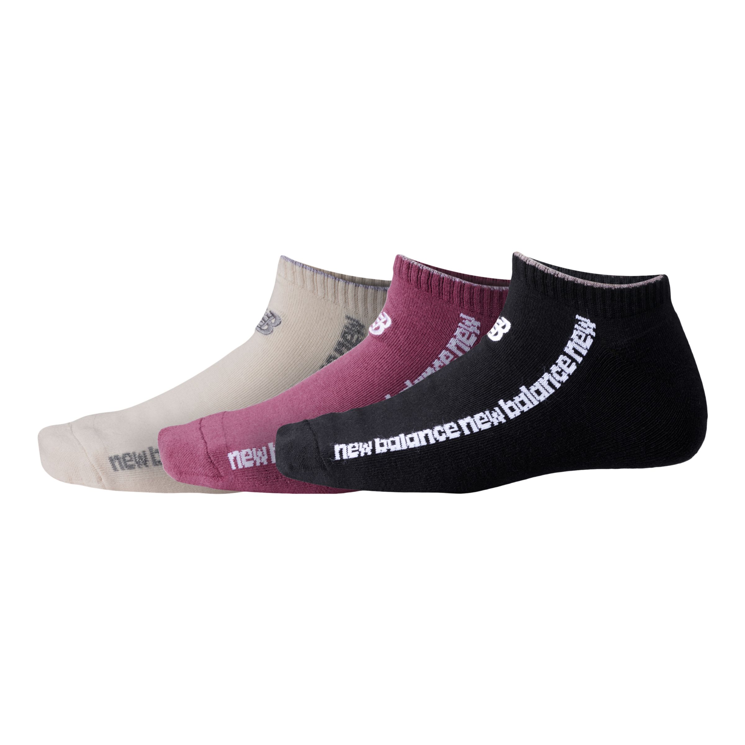 

New Balance Unisex Essentials No Show Sock 3 Pack Beige - Beige