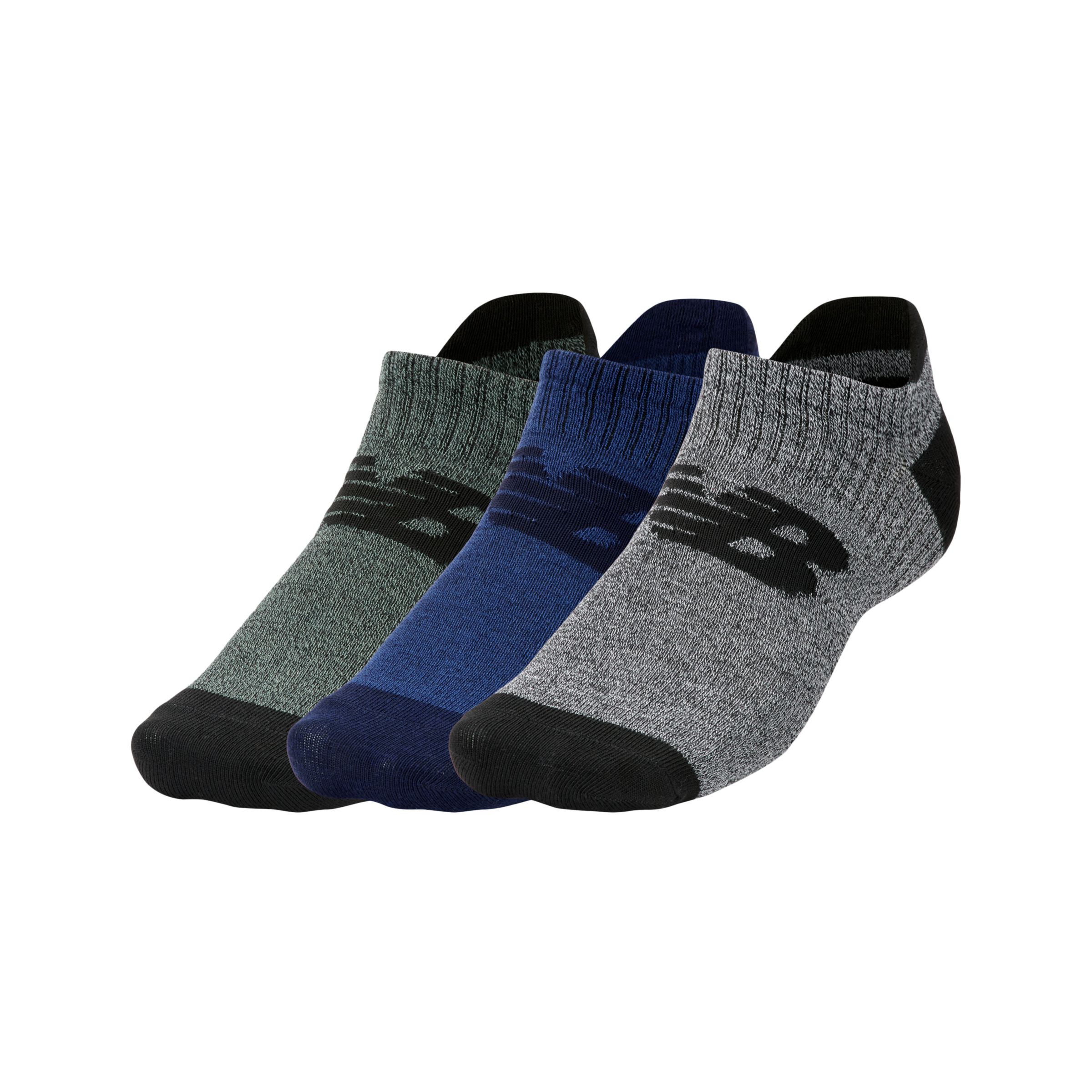 3-pack of no-show sports socks