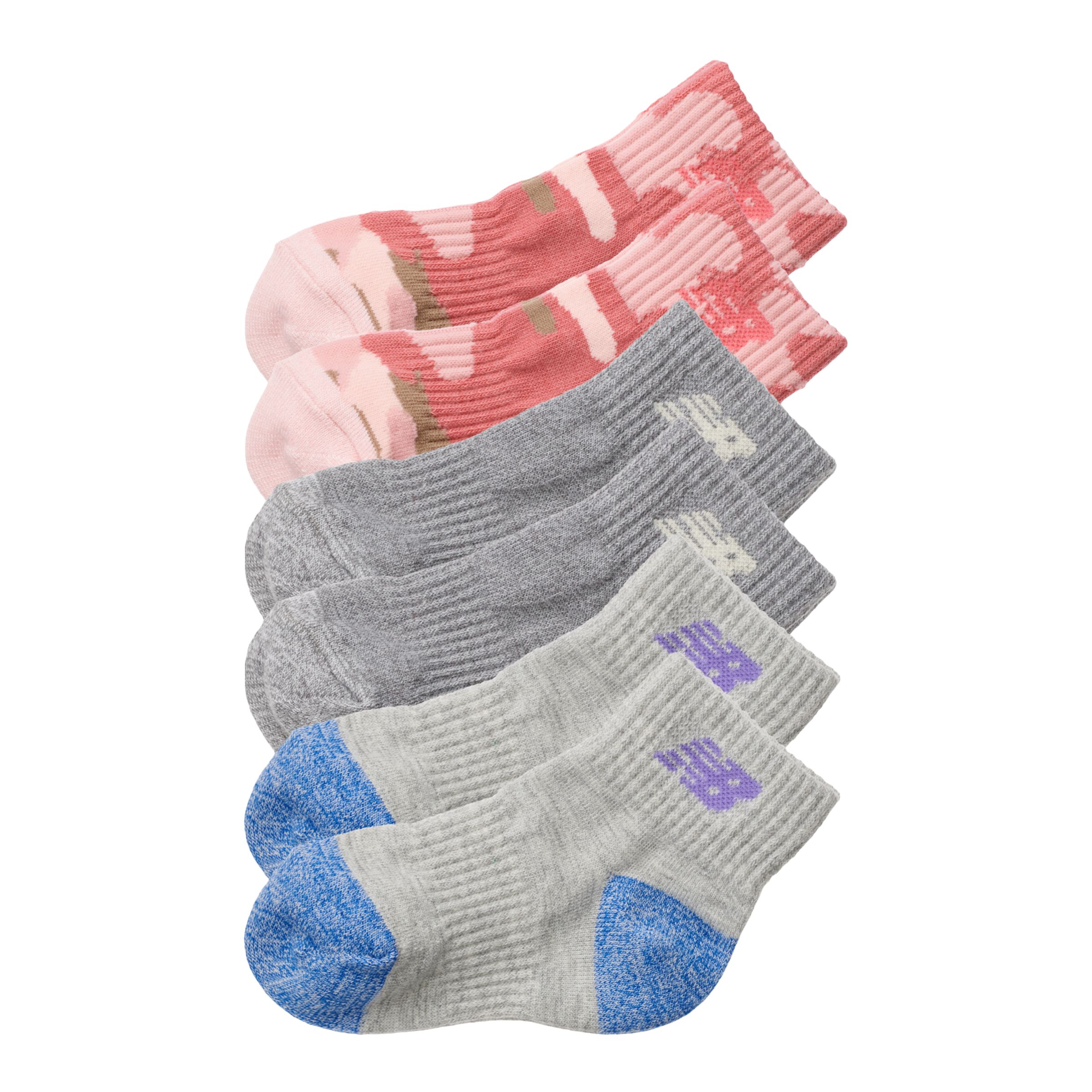 

New Balance Unisex Kids Ankle Socks 6 Pack Print / Pattern / Misc - Print / Pattern / Misc