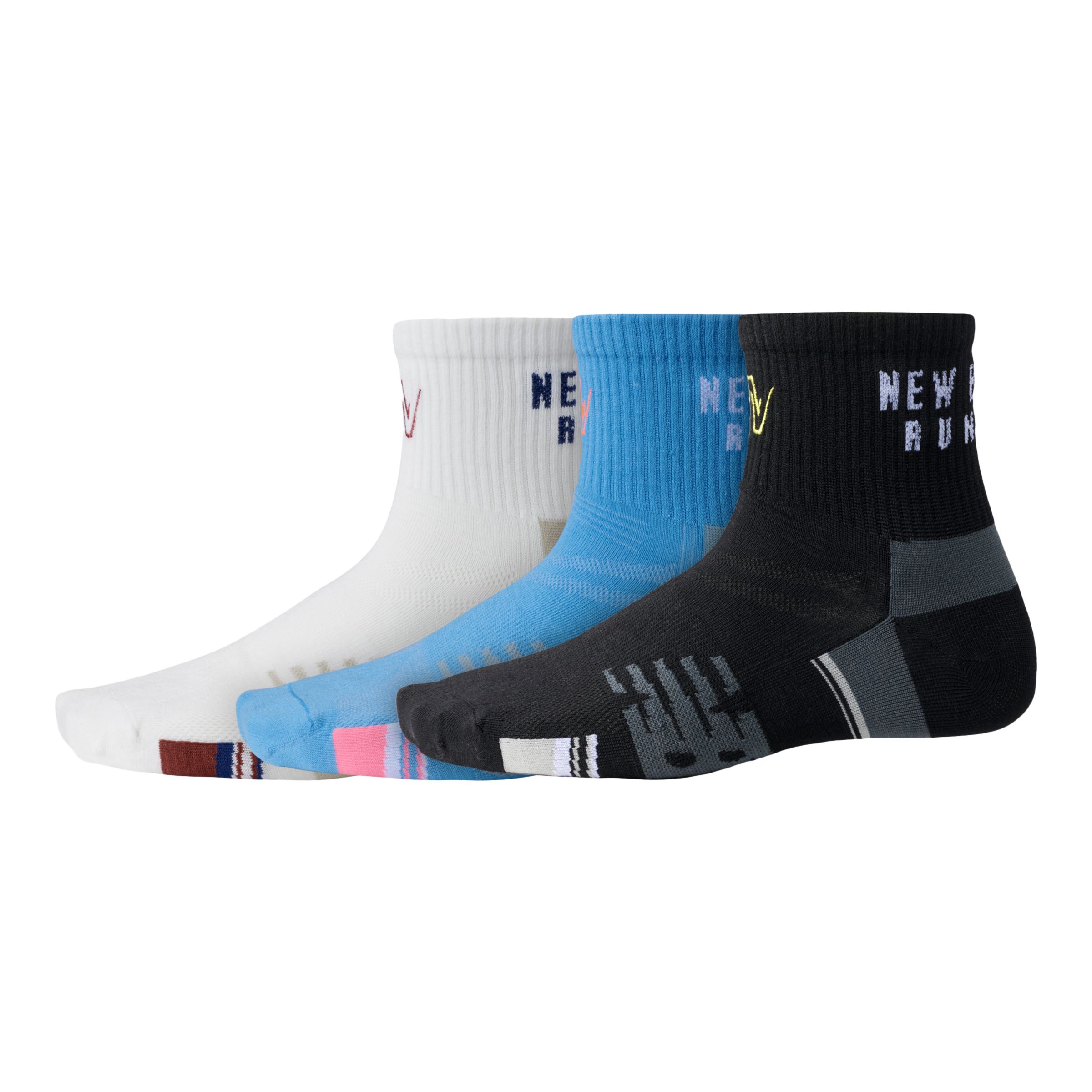 

New Balance Unisex Running Impact Ankle 3 Pack White - White