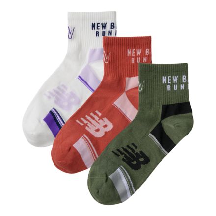 Running Impact Ankle 3 Pack, ASSORTED 4 COLORS, LAS34233AS4