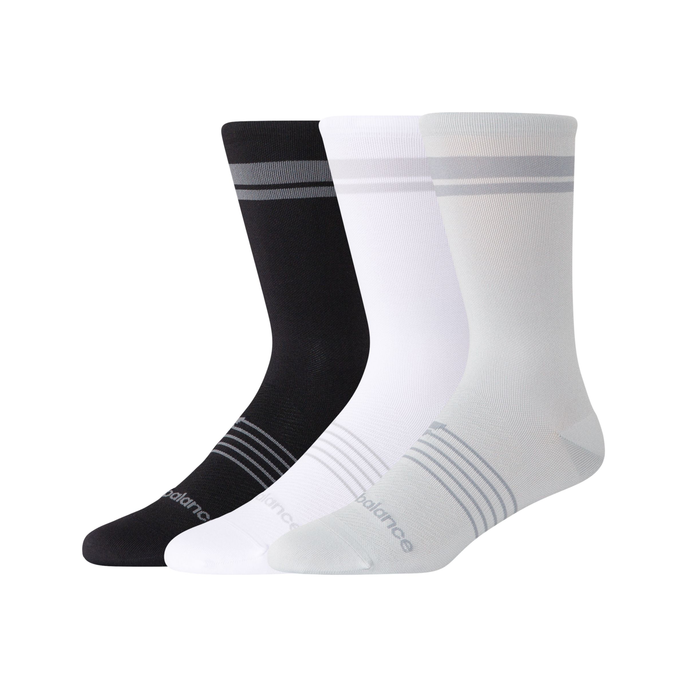 New Balance Unisex Pro Run Crew Socks 3 Pack In Print/pattern/misc