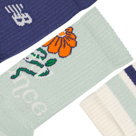 Active グラフィック クルー ソックス 3P