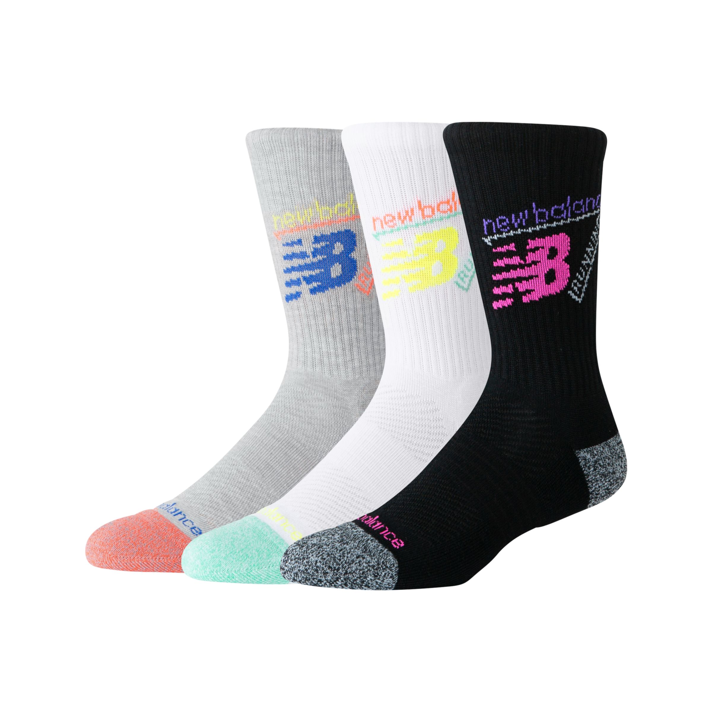 Active Graphic Crew Socks 3 Pack