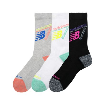 Active Graphic Crew Socks 3 Pack, OXFORD BLUE with BLACK, LAS35111AS3