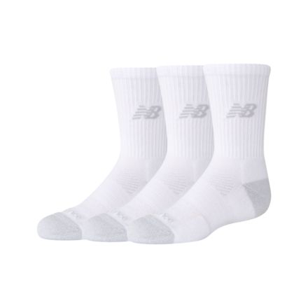 Youth Active Crew Socks 3 Pack, BLACK, LAS35126WT