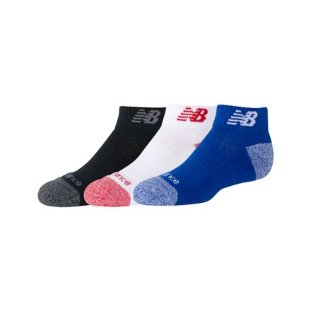 Youth Active Low Cut Socks 3 Pack, BLACK, LAS35128AS