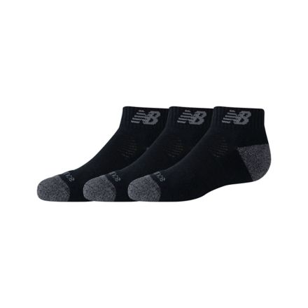 Youth Active Low Cut Socks 3 Pack, BLACK, LAS35128BK
