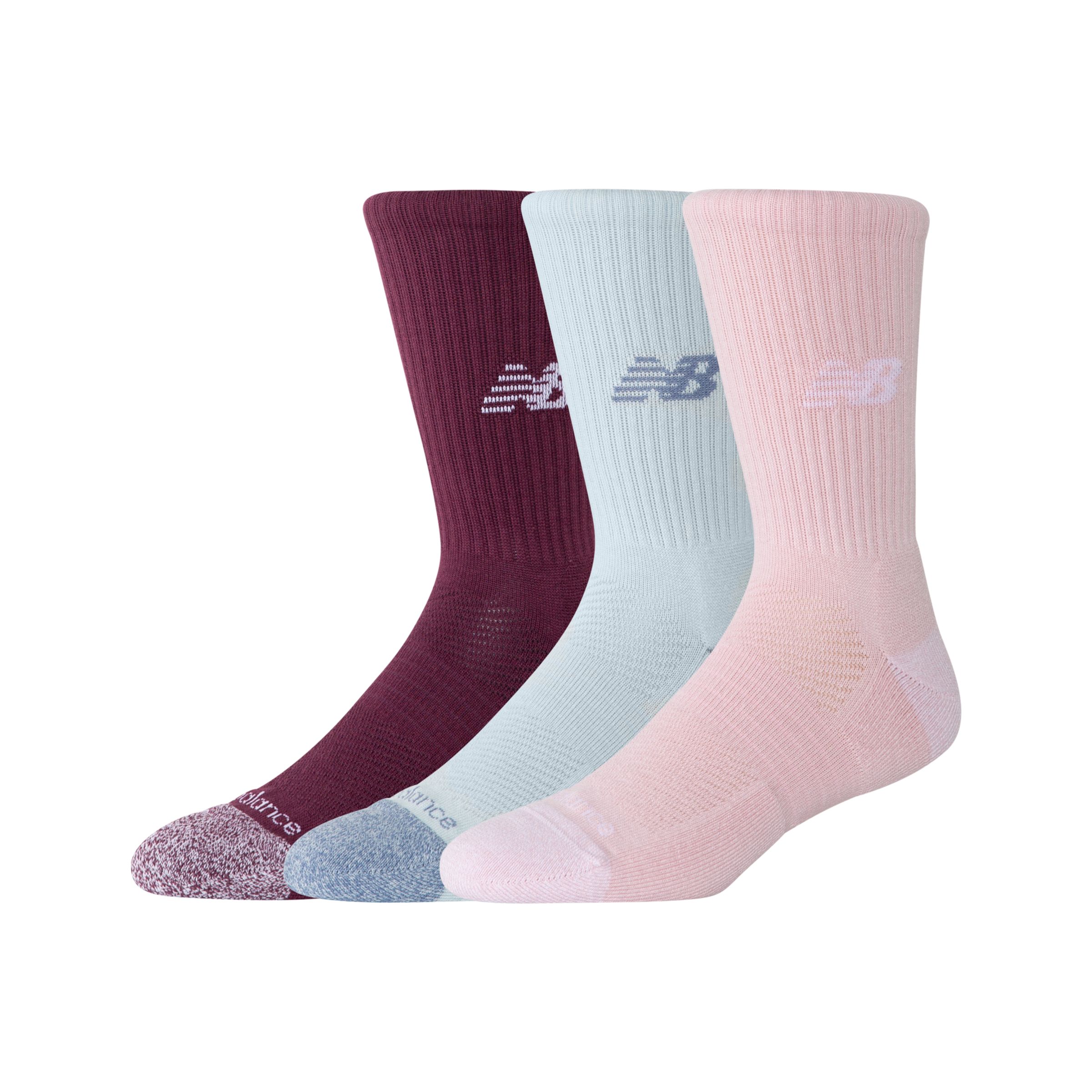 NEW BALANCE UNISEX ACTIVE CREW SOCKS 3 PACK 