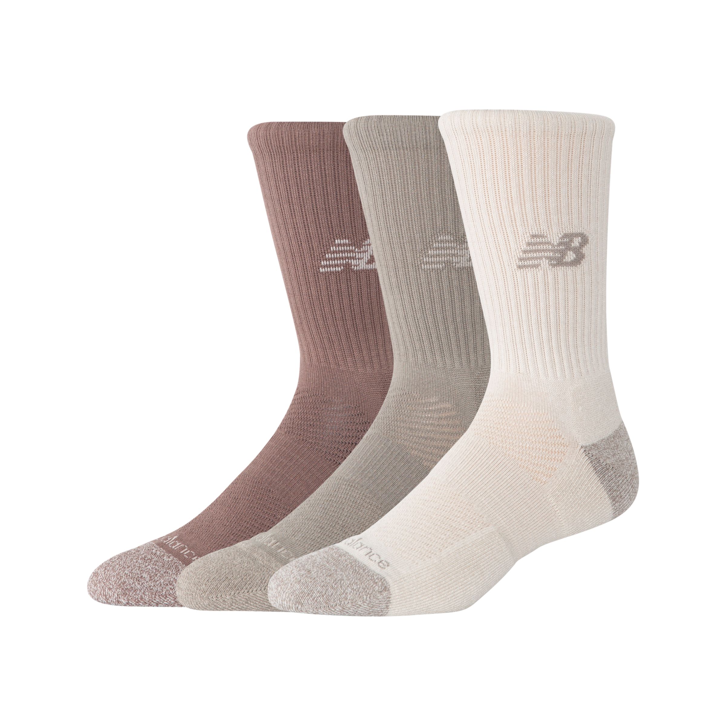 NEW BALANCE UNISEX ACTIVE CREW SOCKS 3 PACK 