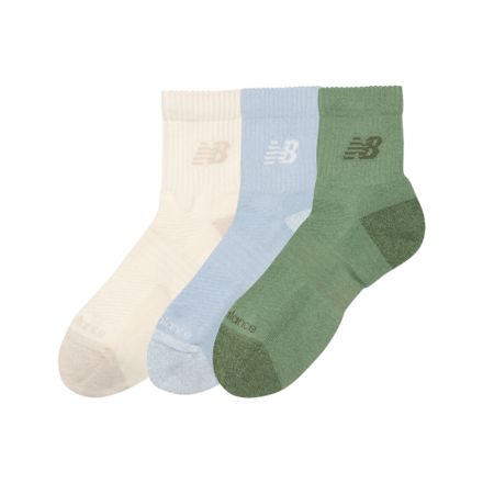 Active QTR Socks 3 Pack, ASSORTED COLORS, LAS35204AAR