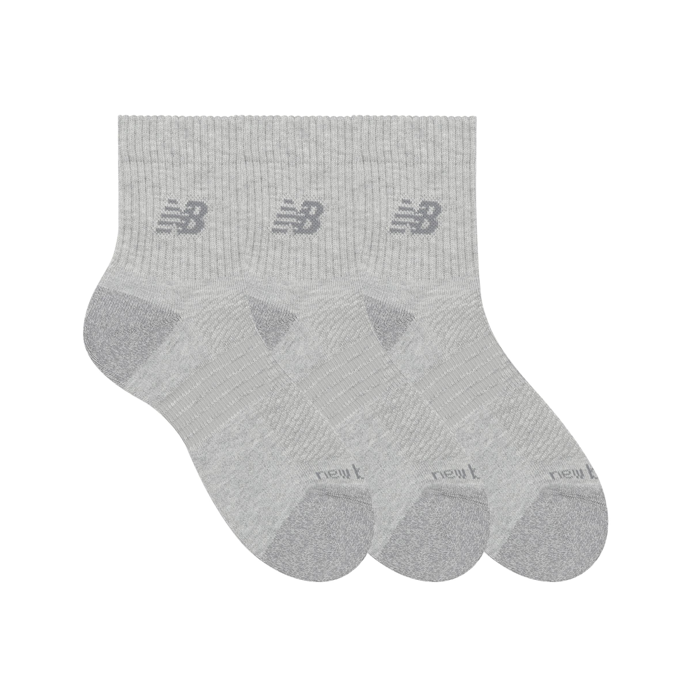 New Balance Active QTR Socks 3 Pack, LAS35204AGT