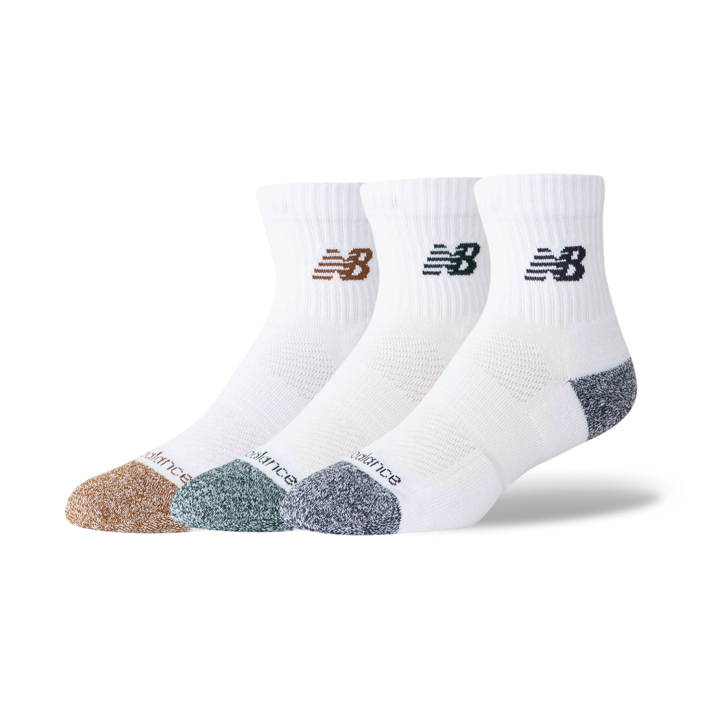 New Balance Active QTR Socks 3 Pack, LAS35204AS9