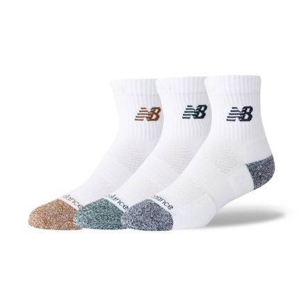 Active QTR Socks 3 Pack, WHITE with NORDIC GREEN, LAS35204AS9