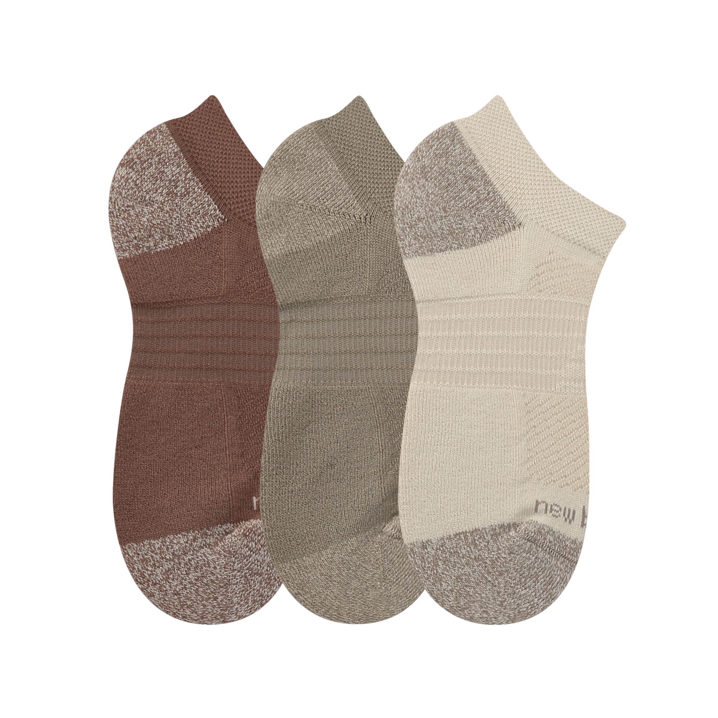 Active  No Show Socks 3 Pack