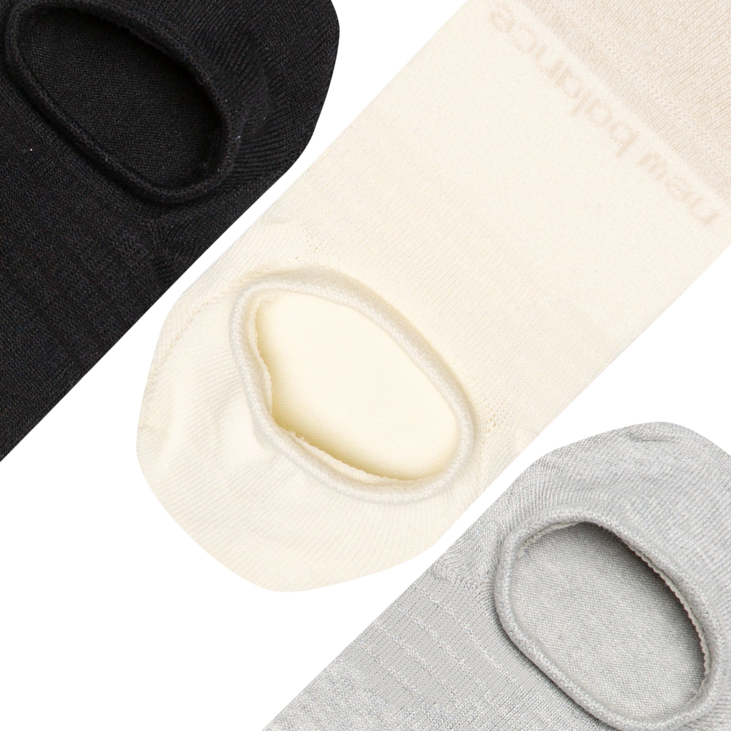 Active Invisible No Show Socks 3 Pack