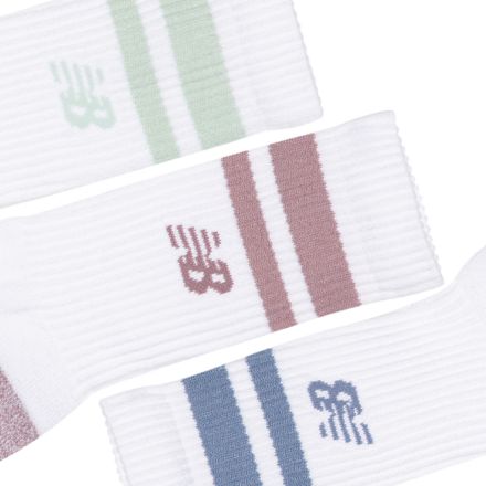 Active Premium Stripe Crew Socks 3 Pack