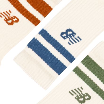 Active Premium Stripe Crew Socks 3 Pack