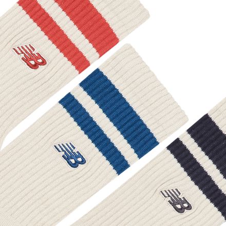 Active Premium Stripe Crew Socks 3 Pack