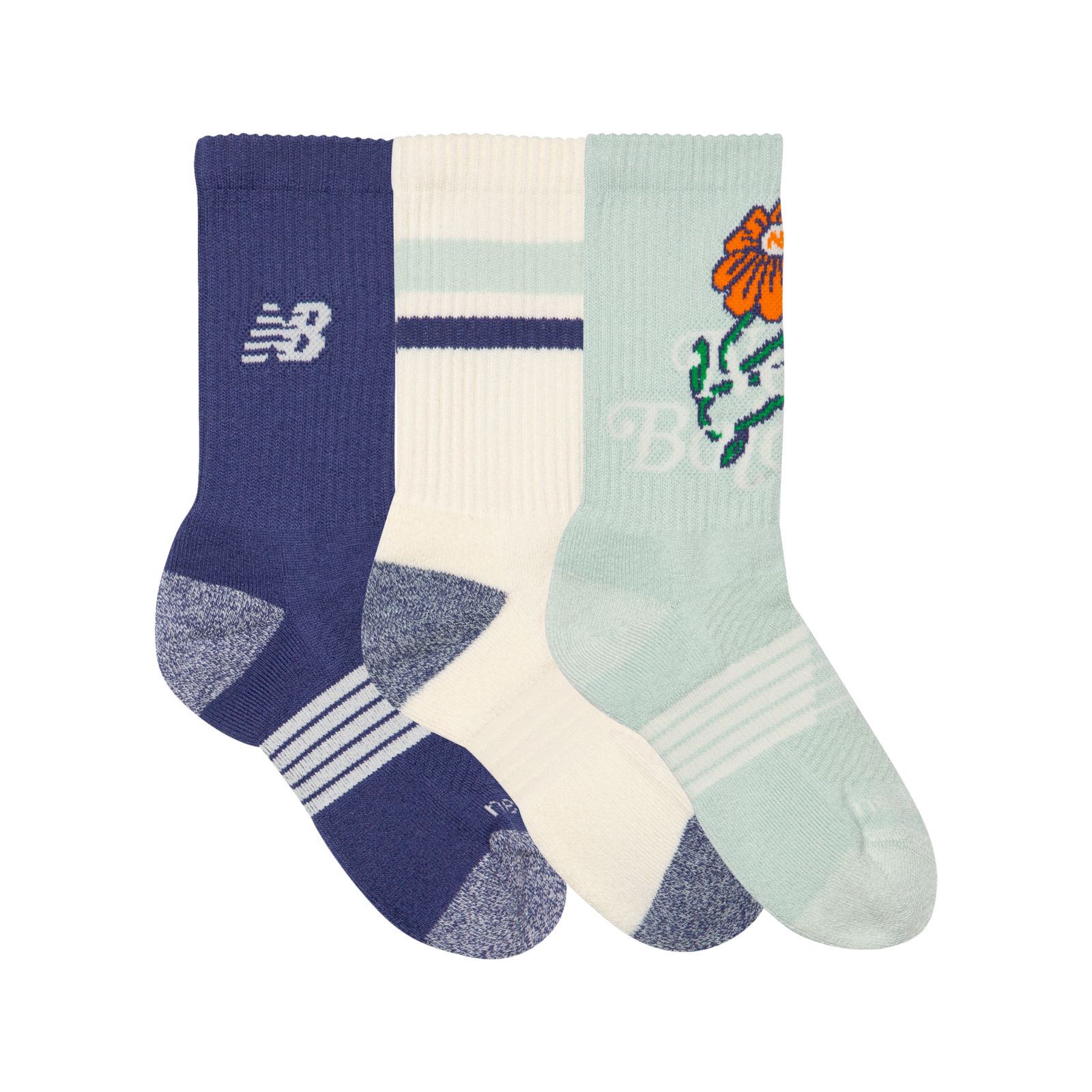 Мужские носки New Balance Youth Lifestyle Graphic Crew 3 Pack — фото 3