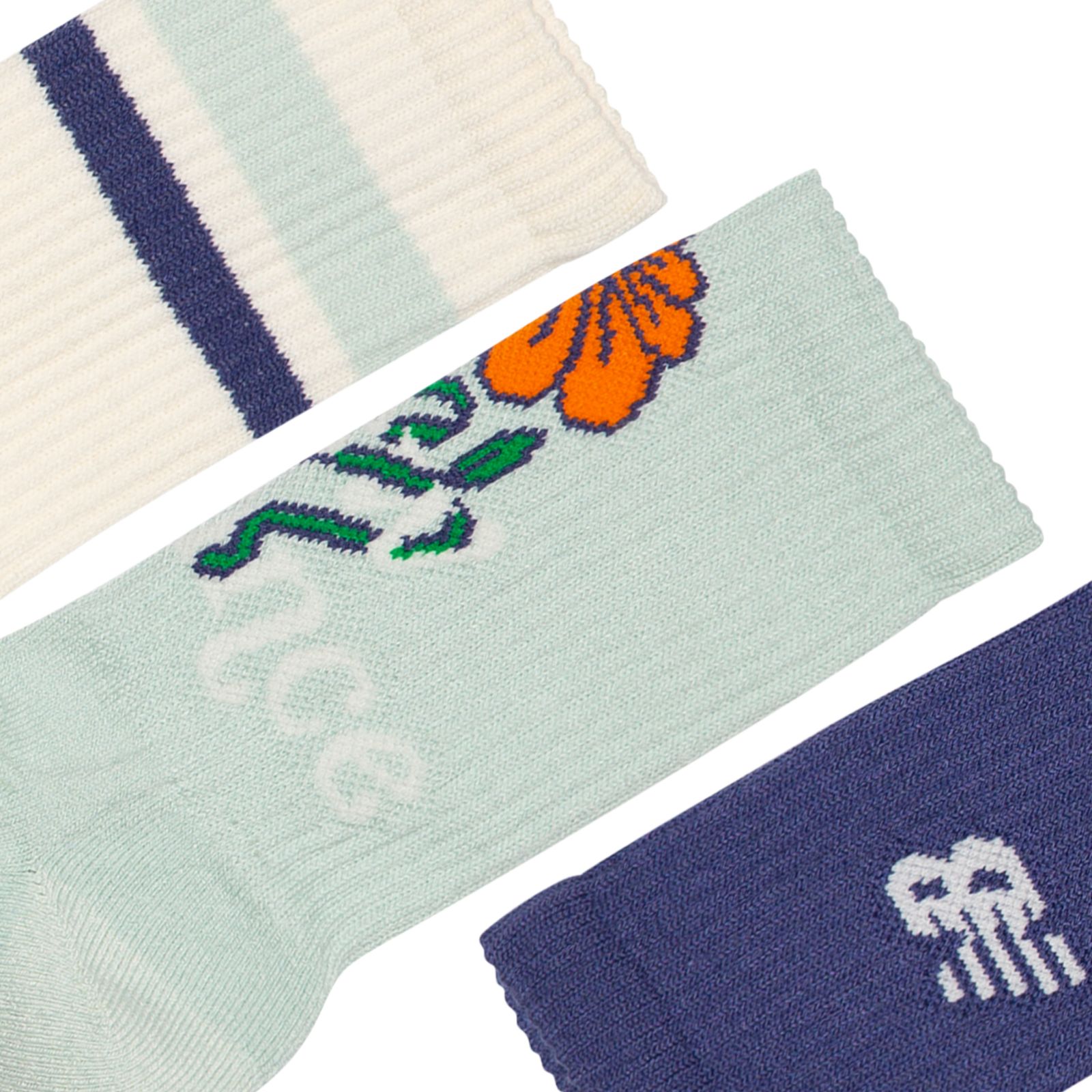Мужские носки New Balance Youth Lifestyle Graphic Crew 3 Pack — фото 4