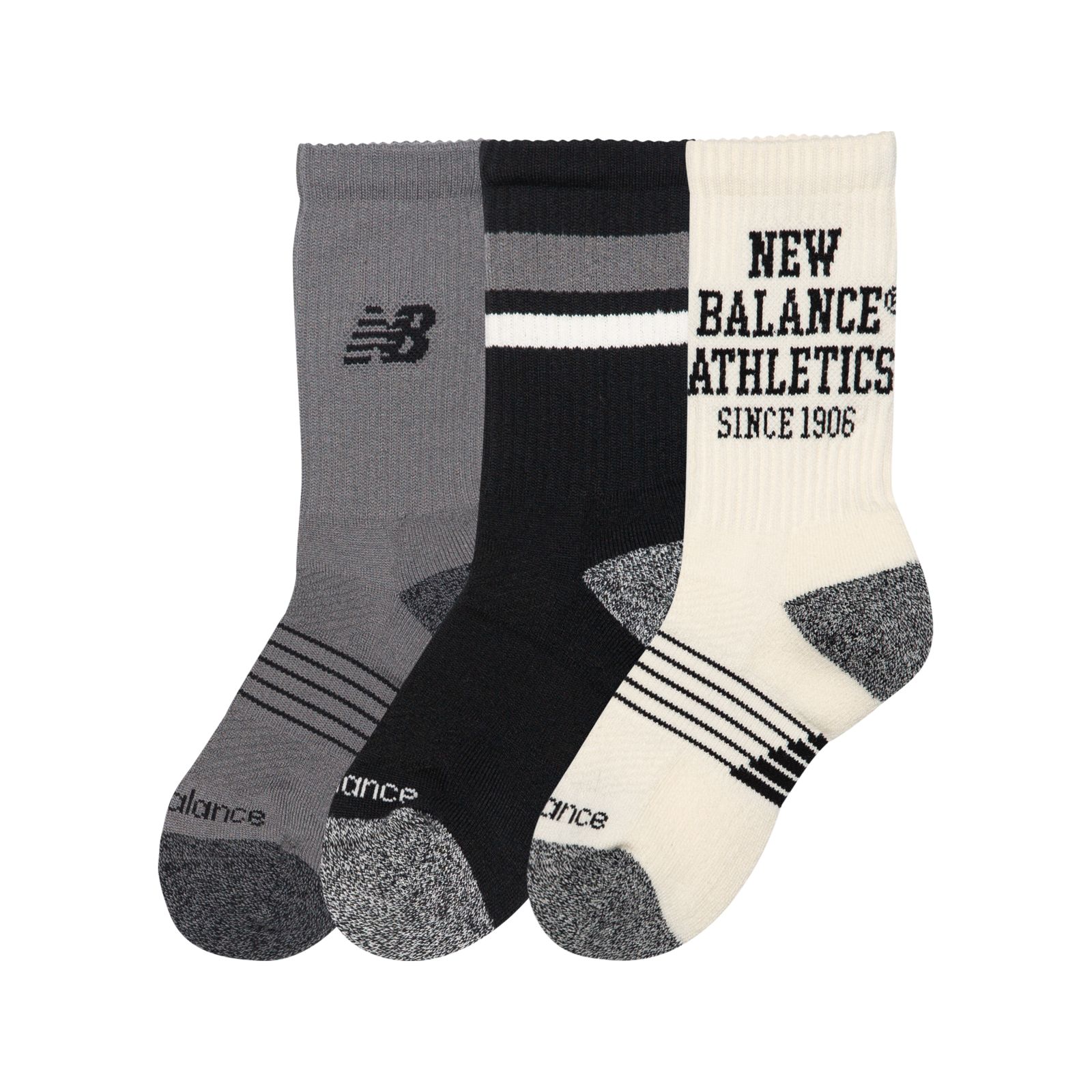 Детские аксессуары New Balance Youth Lifestyle Graphic Crew 3 Pack — фото 2