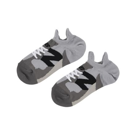 Shifted Sneaker pattern socks, GREY, LAS35702GR