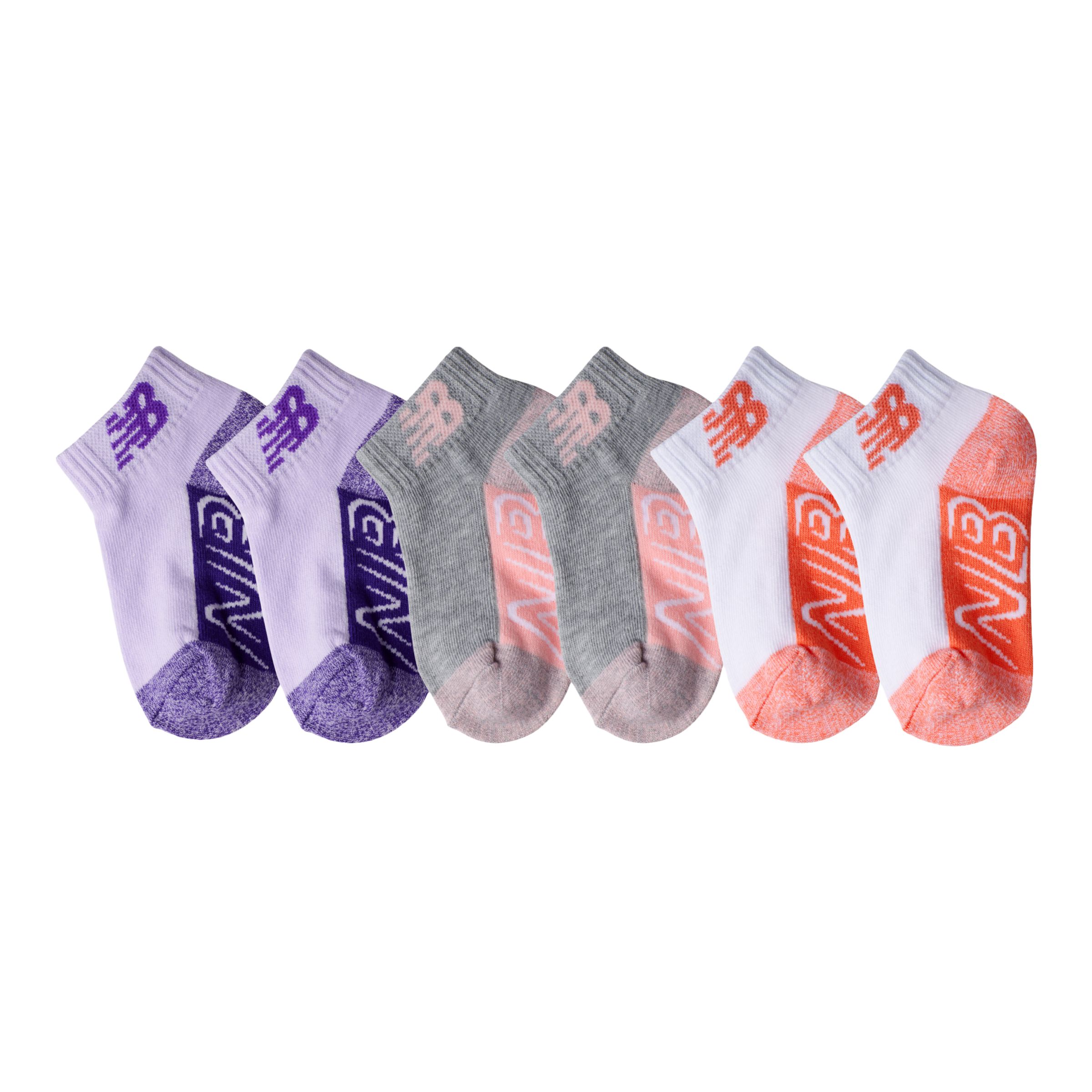 Kids Ankle Socks 6 Pack - New Balance