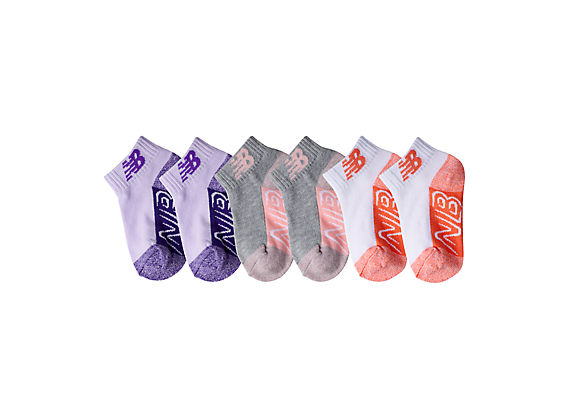 Kids Ankle Socks 6 Pack - New Balance