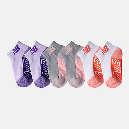 New Balance Kids Ankle Socks 6 Pack, LAS39236AS2 image number null