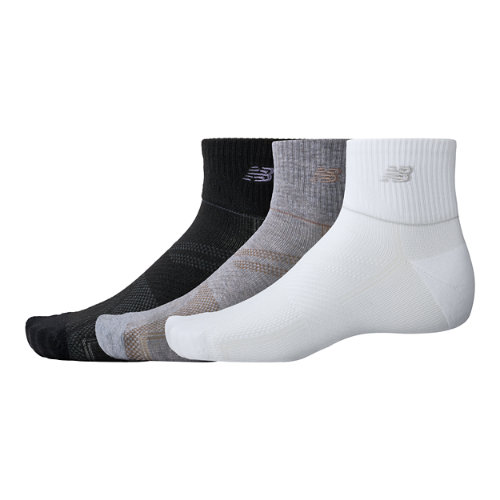 New Balance Unisex Running Repreve Ankle Socks 3 Pack In Print/pattern/misc