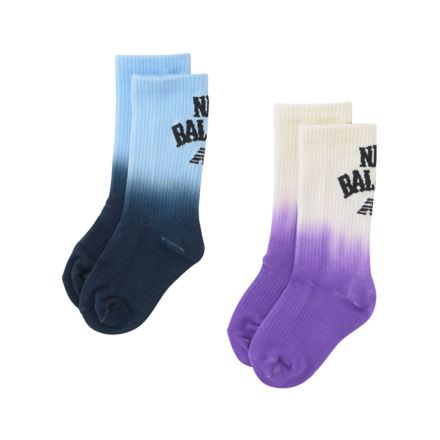 Kids Tie Dye Crew Socks 2 Pack