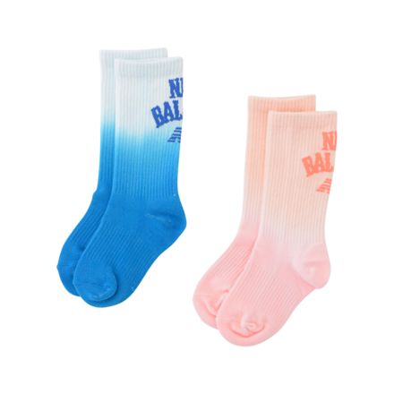 Kids Tie Dye Crew Socks 2 Pack