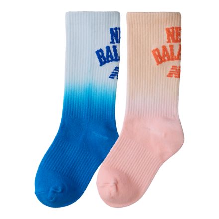 Kids Tie Dye Crew Socks 2 Pack - New Balance