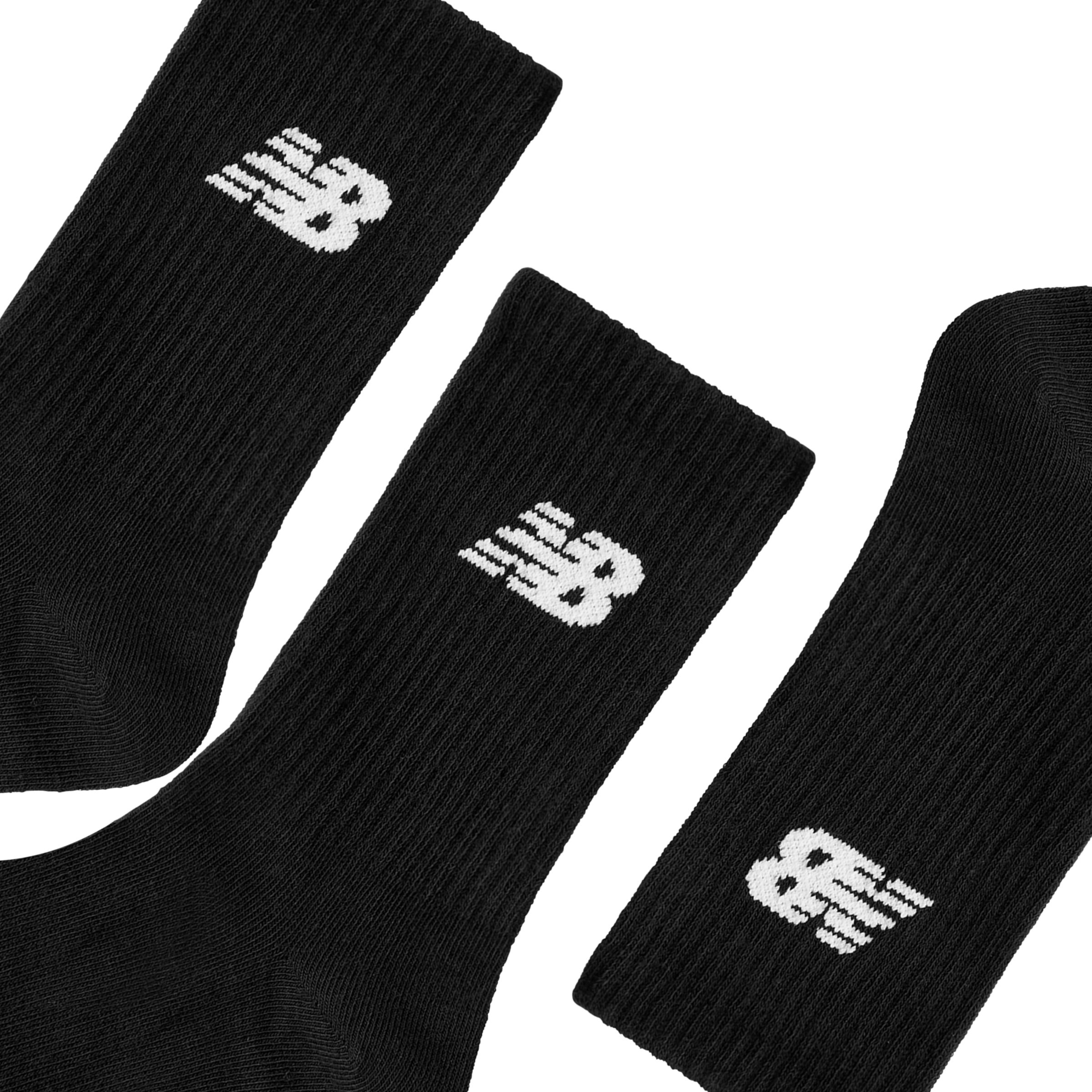 New Balance Youth Everyday Lightweight Crew 3 Pack, LAS50463BK