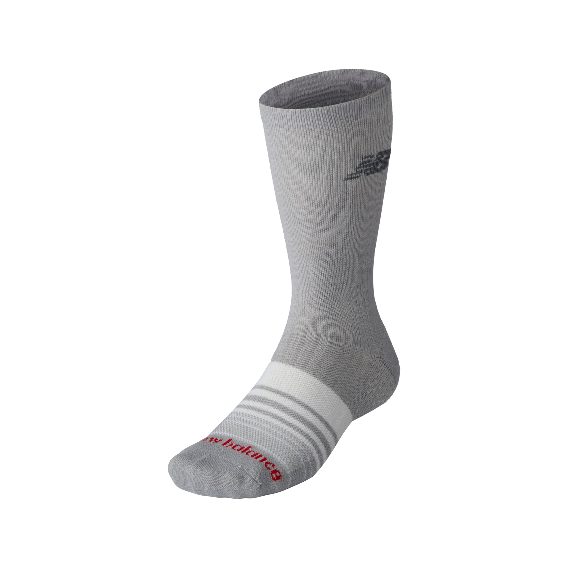 

New Balance Unisex Warm Blend Crew Socks 1 Pair Grey - Grey