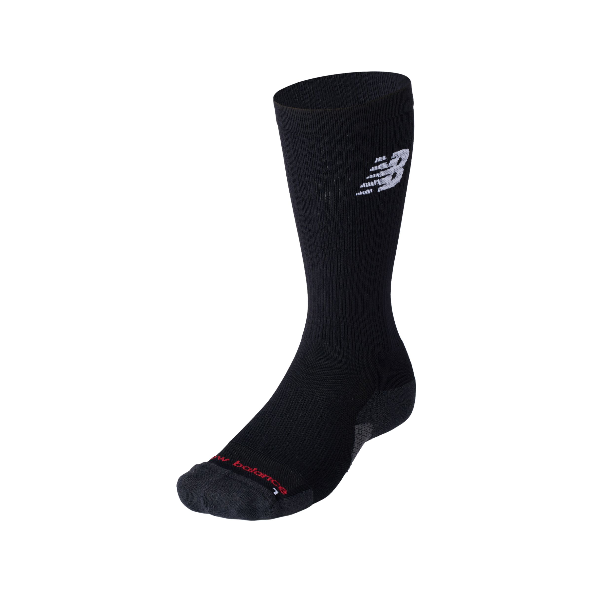 

New Balance Unisex Compression Crew Socks 1 Pair Black - Black