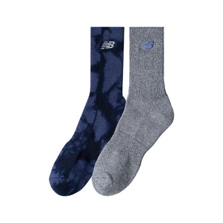 Ribbed Cuff Mid Calf Socks 2 Pack