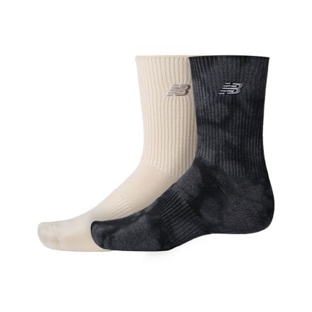 Ribbed Cuff Mid Calf Socks 2 Pack