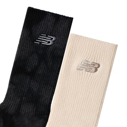 Ribbed Cuff Mid Calf Socks 2 Pack