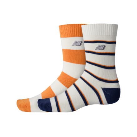 Retro Stripe Crew Socks 2 Pack