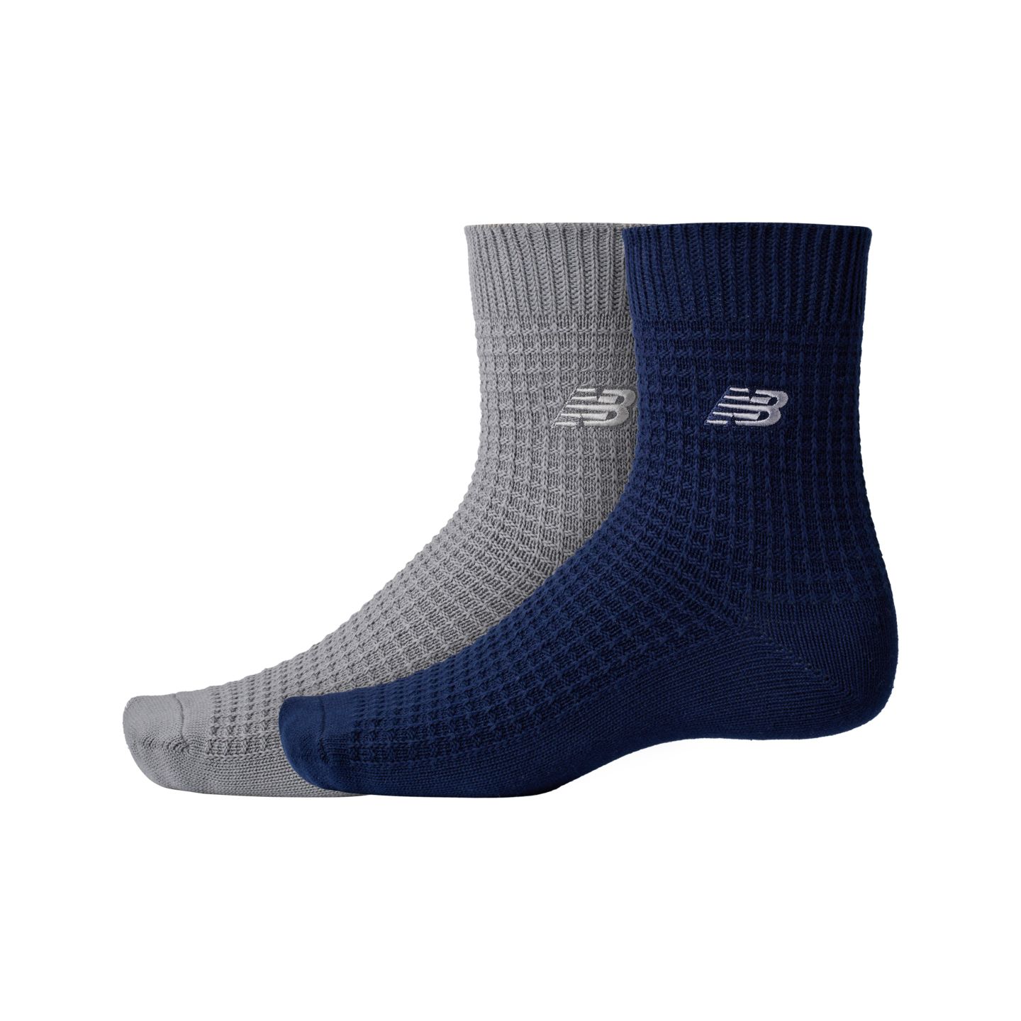 Носки для мужчин, низкие, вафельная ткань, 2 шт. — New Balance, цвет: Assorted 3 Colors — фото 1